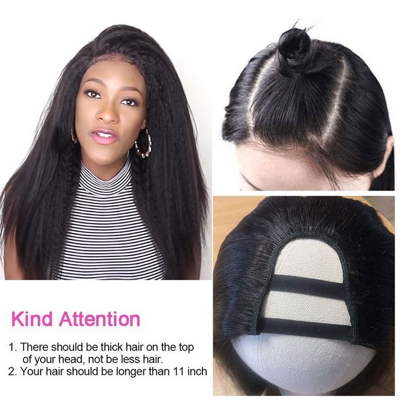 U Part Wig Body Wave Human Hair Wigs(18inch)2x4 U Part Wigs for Black Women  Brazilian U Part Human Hair Glueless Full Head Clip in Half Wig U Shape 18  Inch u part